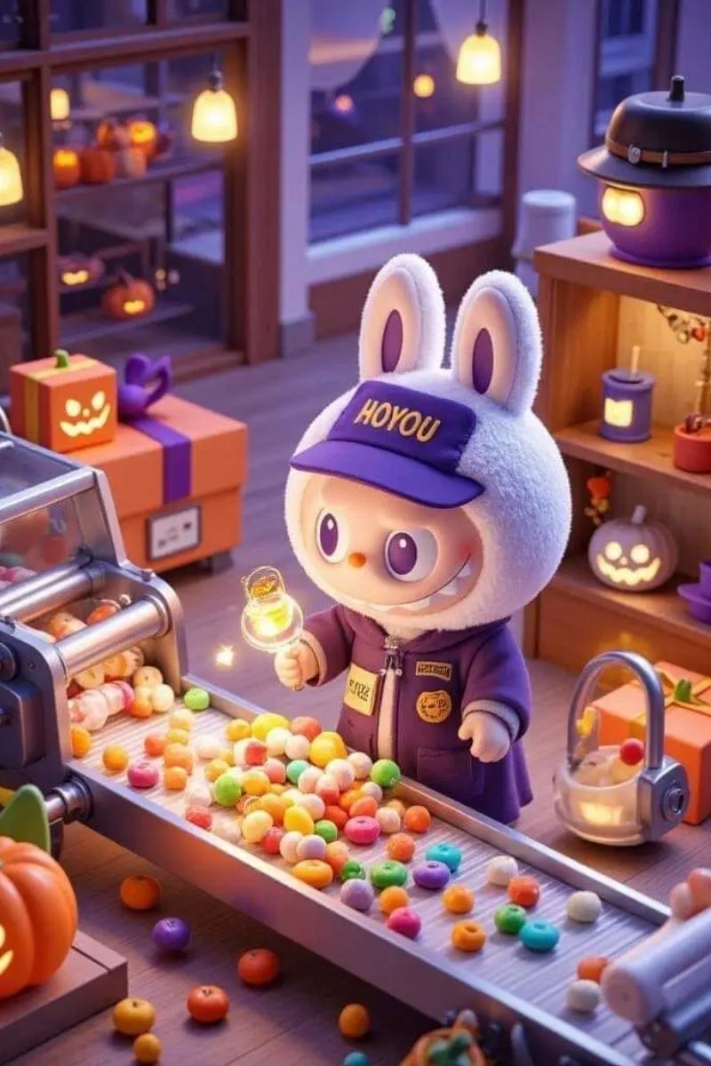 hình ảnh labubu dễ thương