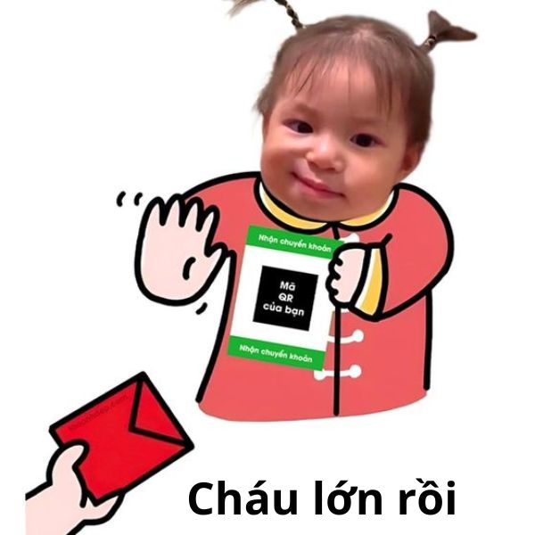 ảnh chuyển khoản troll em bé