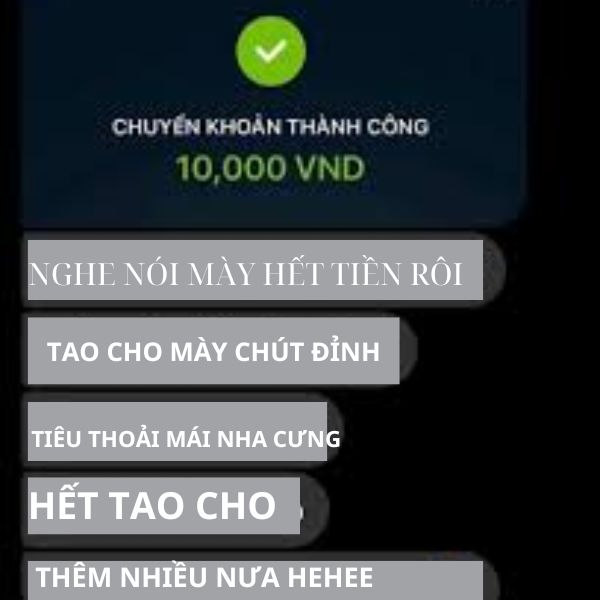 ảnh chuyển khoản troll hài