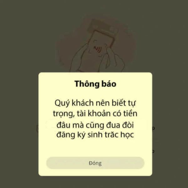 ảnh chuyển khoản troll thông báo