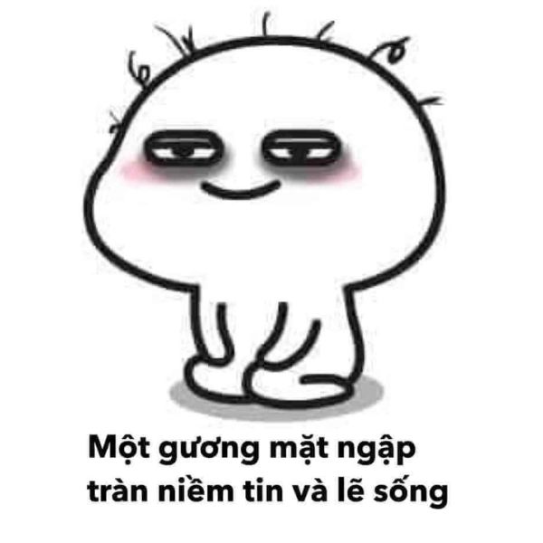 ảnh meme niềm tin lẽ sống