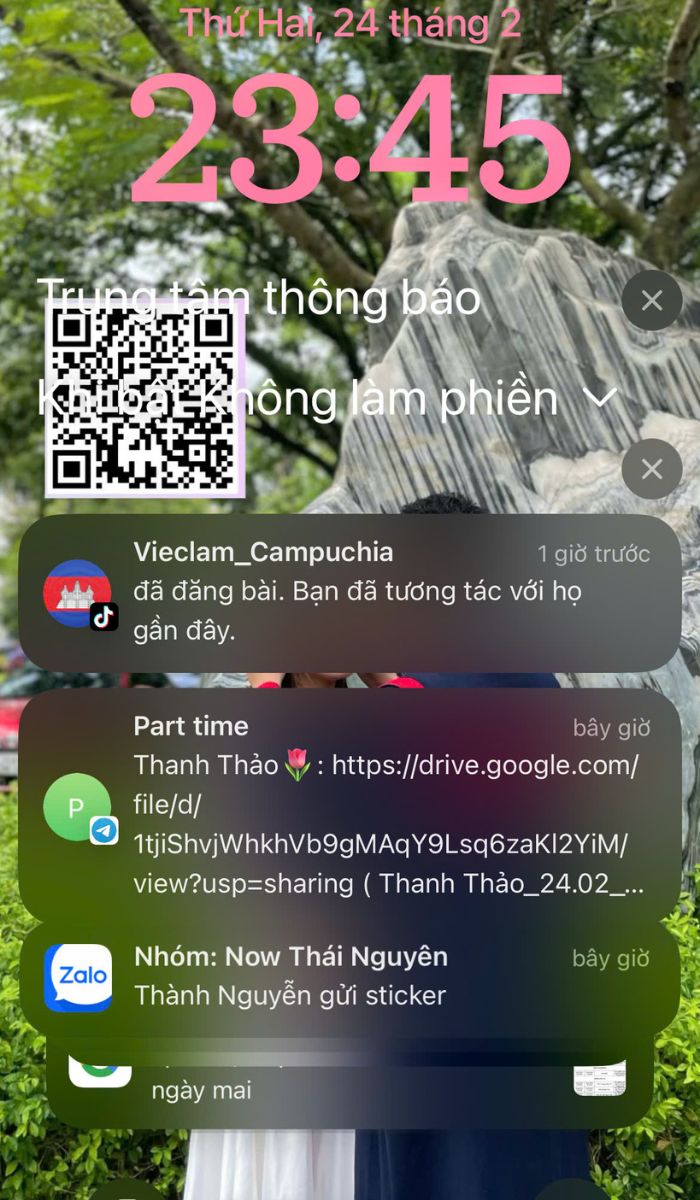 chế ảnh thông báo iphone để troll bạn bè thông báo