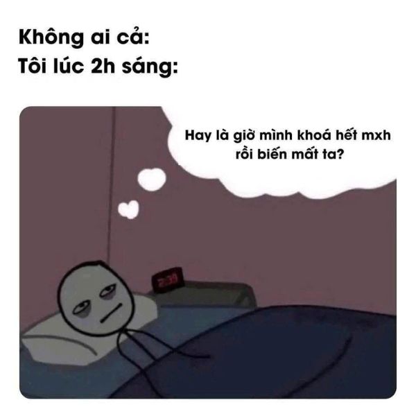 cute meme ảnh troll 2h sáng