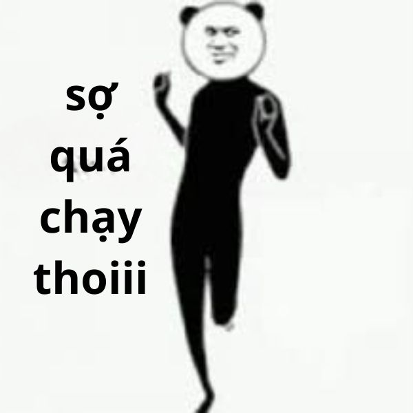 gấu trúc meme chạy