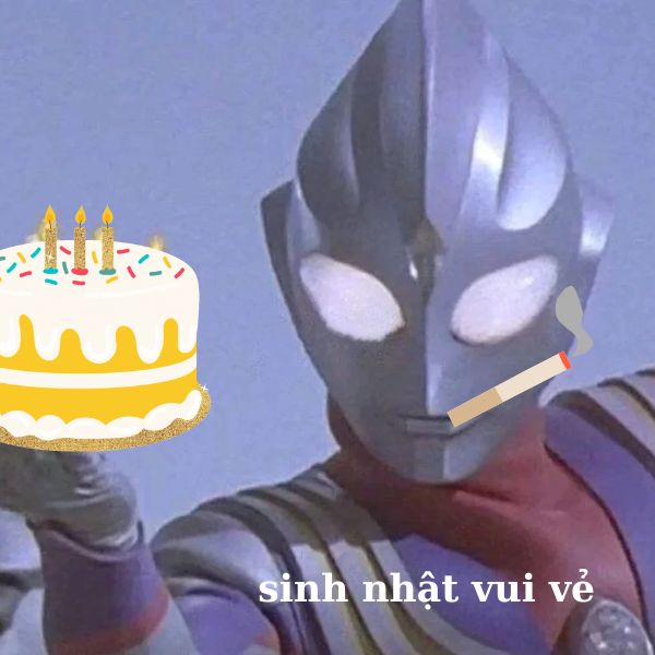 happy birthday meme siêu nhân