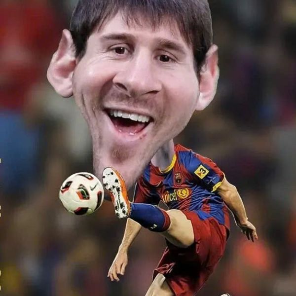 hình ảnh chế messi bựa ngáo