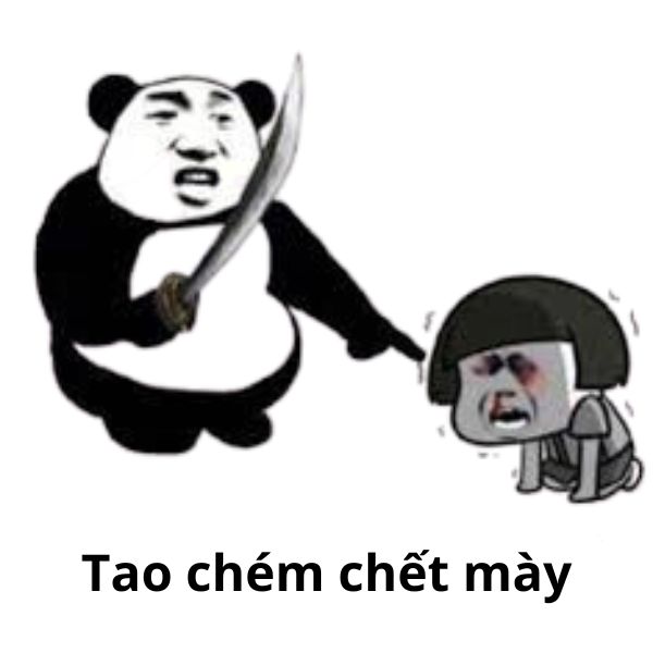 meme gấu tao chém