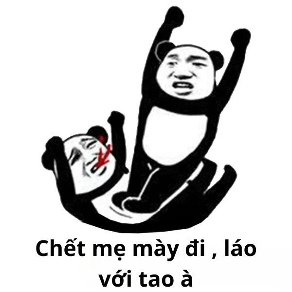 meme gấu trúc đánh nhau