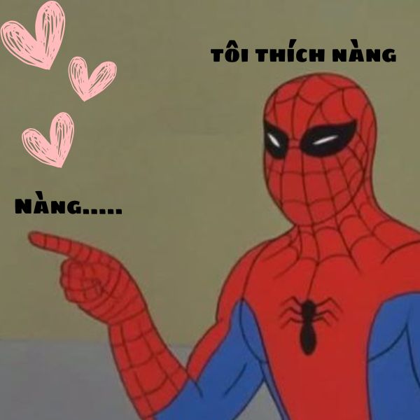 hình ảnh spider man meme yêu