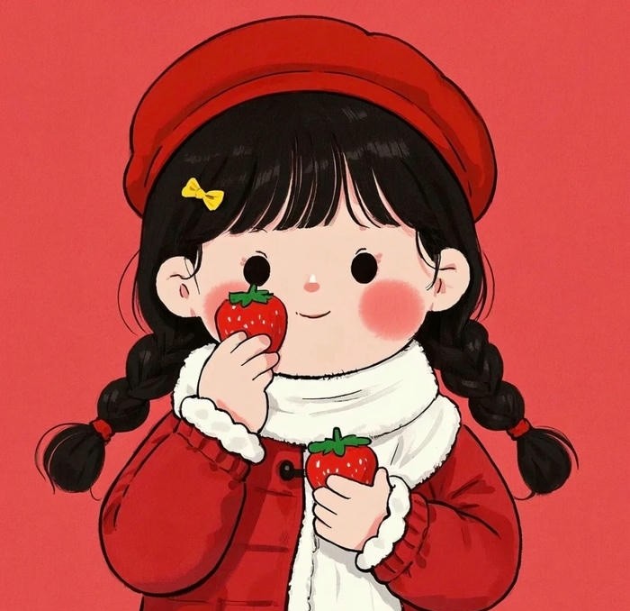 ảnh dâu tây cute