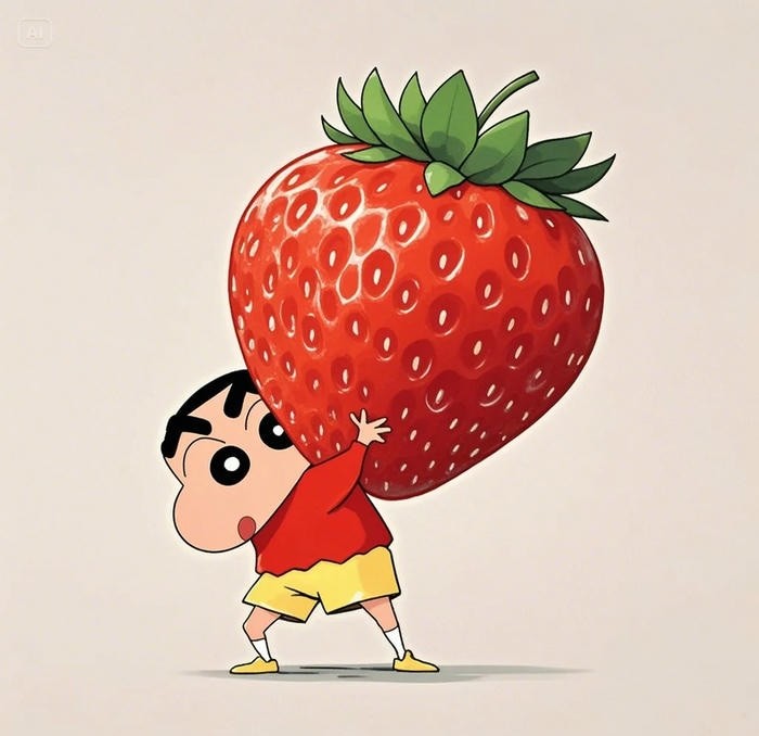 hình dâu tây cute
