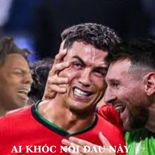 ảnh ronaldo bựa ai khóc nỗi đau này