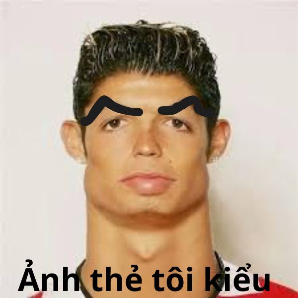 ảnh ronaldo bựa ảnh thẻ tôi kiểu