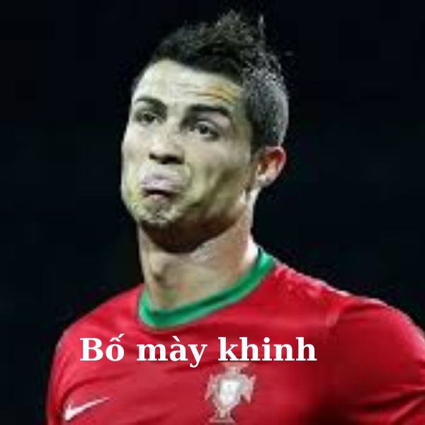 ảnh ronaldo bựa bố mày khinh