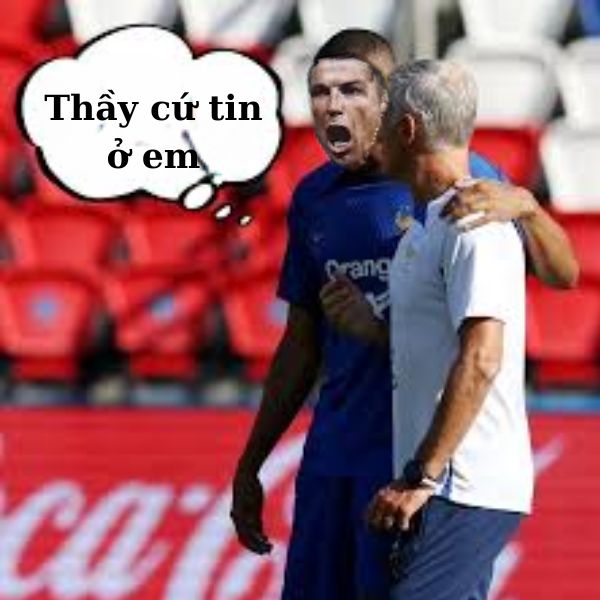 ảnh ronaldo bựa thầy tin ở em