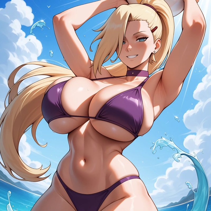 hình ảnh gái xinh anime mặc bikini gợi cảm