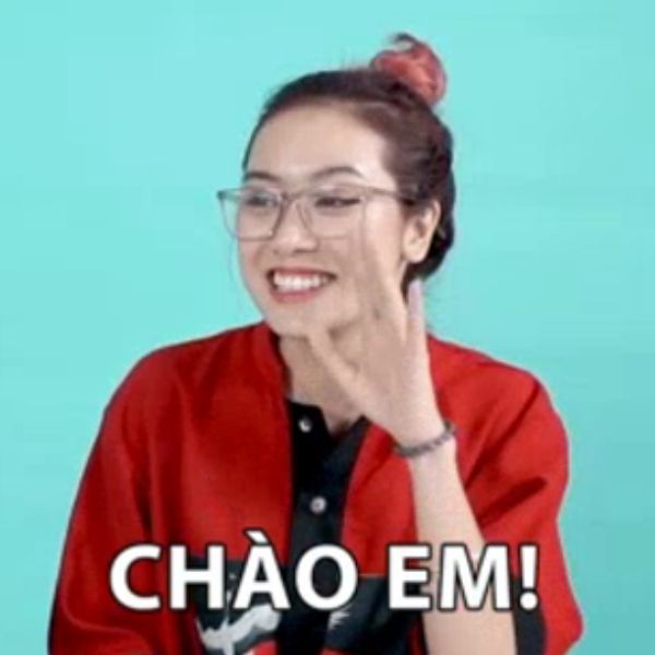 hình meme xin chào em
