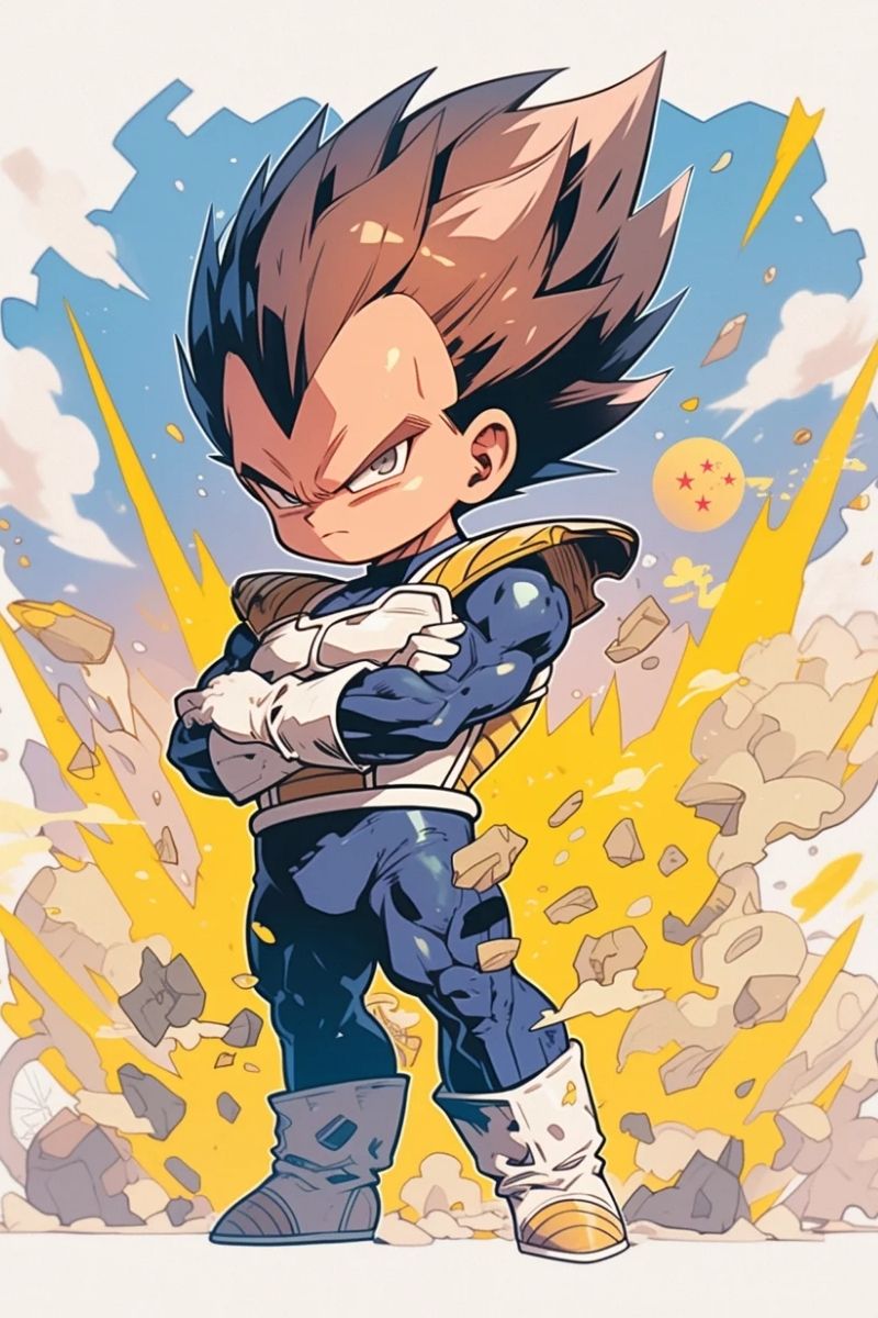 ảnh Vegeta dễ thương