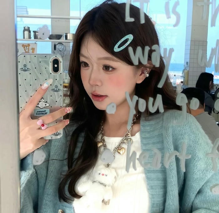 ảnh avatar màu xanh dương cute đẹp nhất