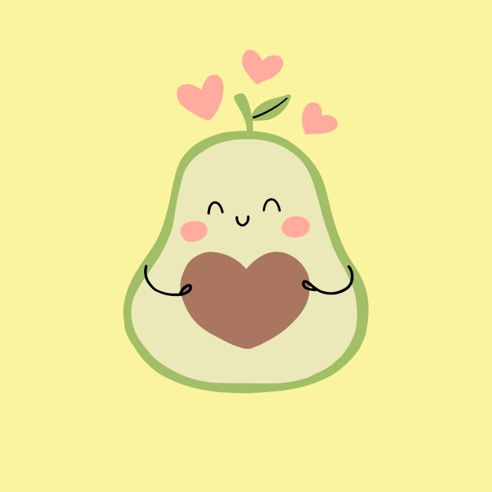 ảnh avatar quả bơ cute đẹp 4k