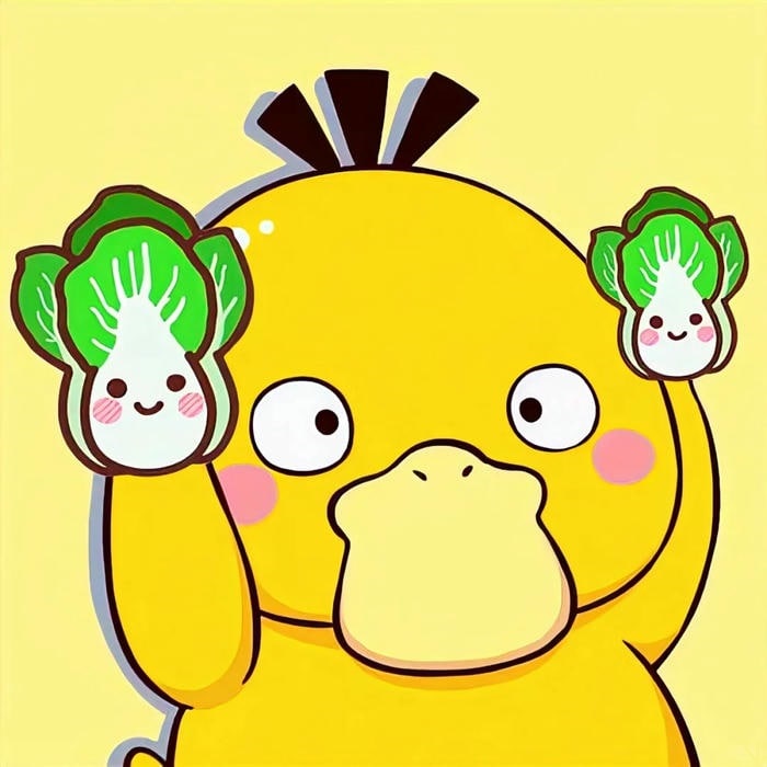 ảnh avatar vịt vàng ngố