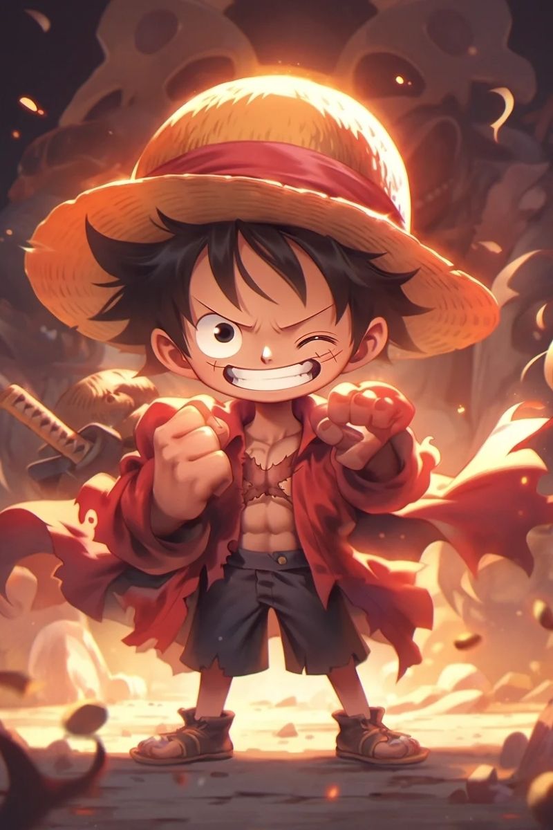 ảnh nền luffy cute