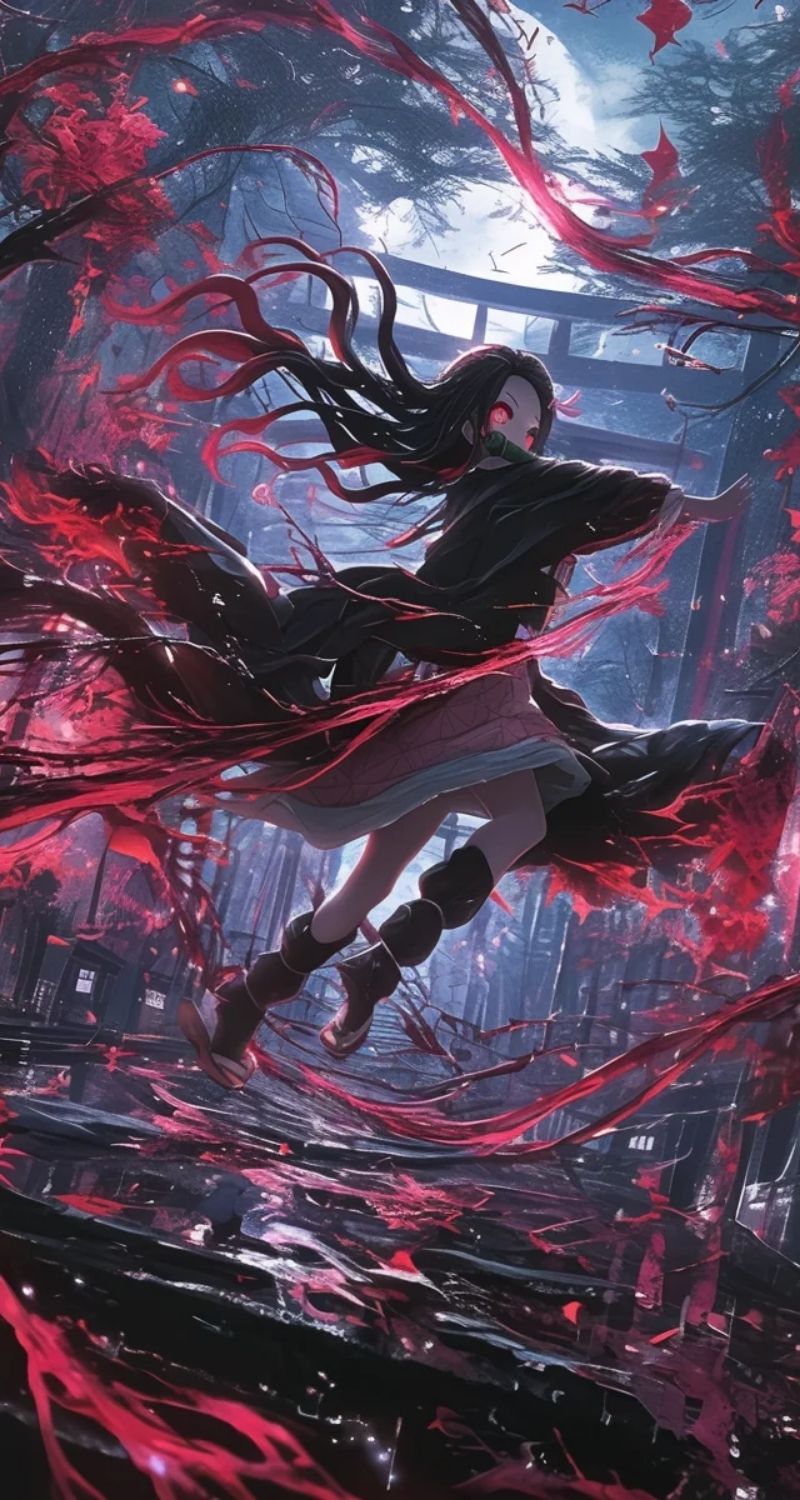 ảnh nền nezuko ngầu