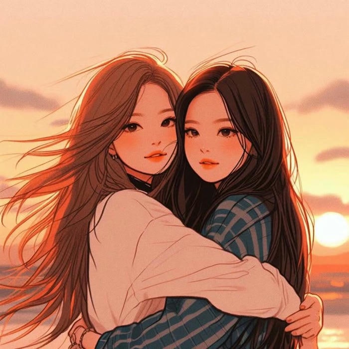 avatar bạn thân siêu dễ thương