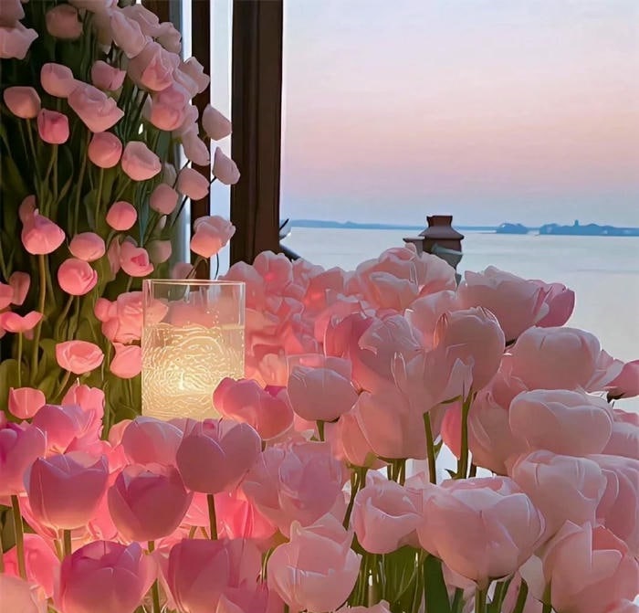 avatar hoa tulip xinh hd