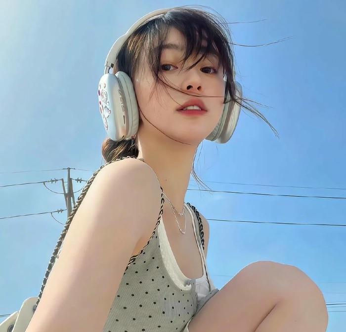 avatar màu xanh dương cute siêu đáng yêu