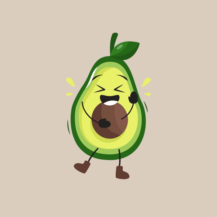 avatar quả bơ cute đáng yêu