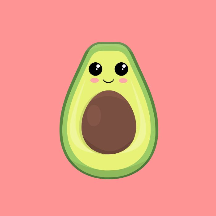 avatar quả bơ cute dễ thương