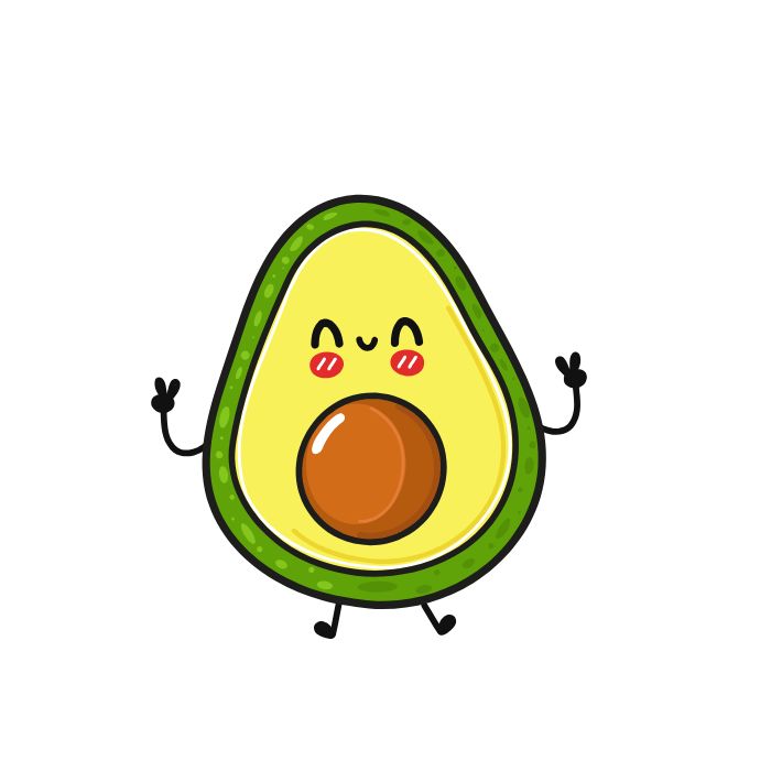 avatar quả bơ cute đẹp nhất