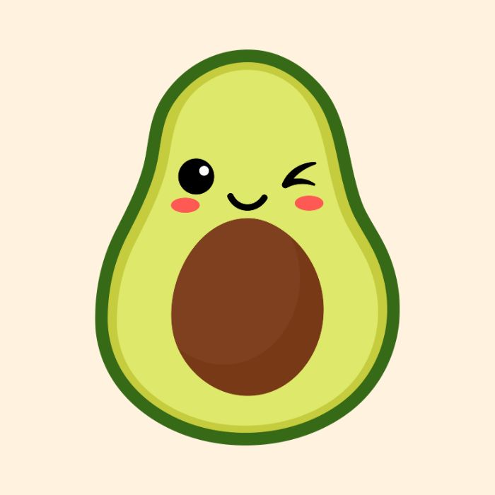 avatar quả bơ cute đẹp