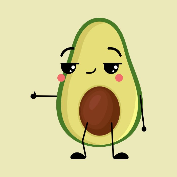 avatar quả bơ cute nhất