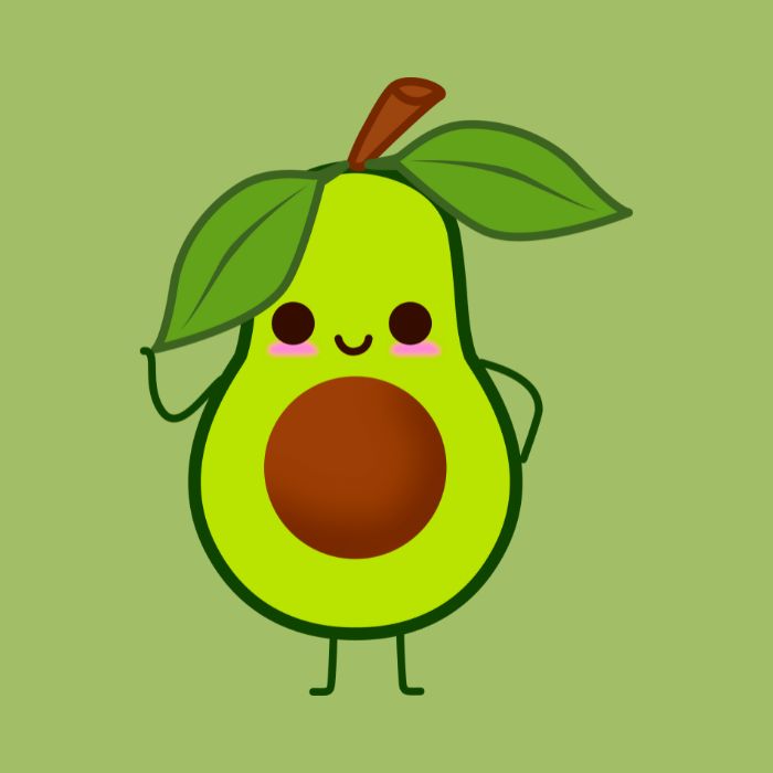avatar quả bơ cute siêu đẹp