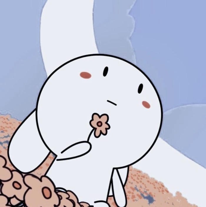 avatar thỏ 7 màu cute