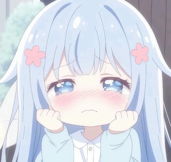 hình ảnh avatar màu xanh dương cute cực đẹp