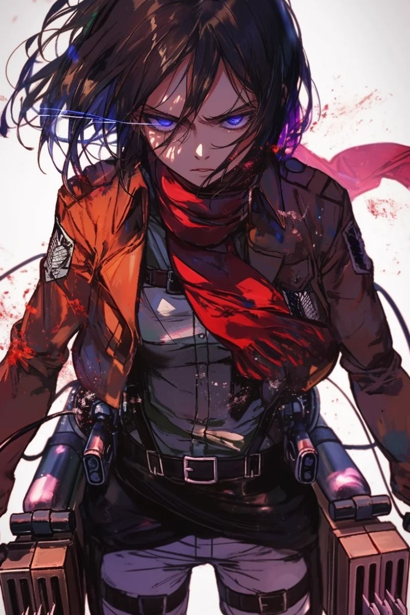 hình ảnh mikasa 3d