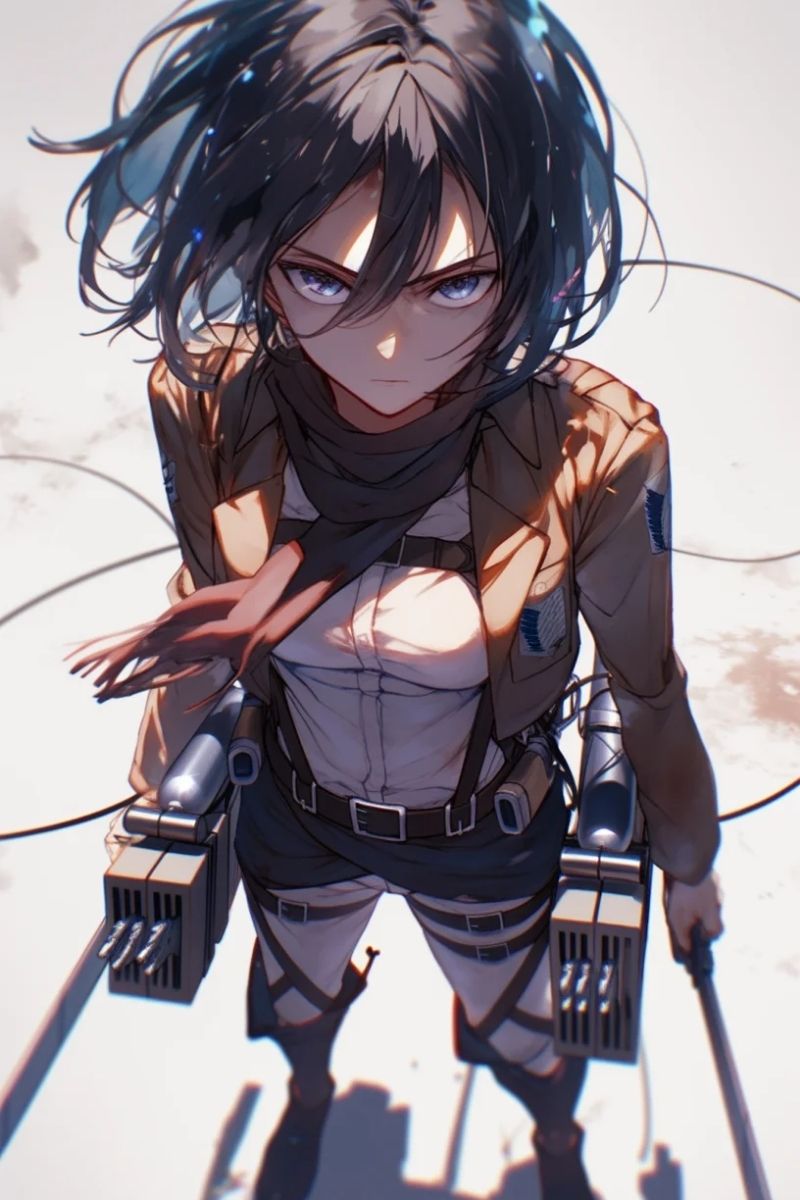 hình ảnh mikasa 4k