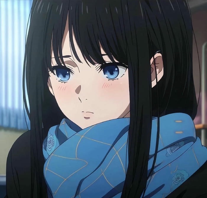 hình avatar màu xanh dương cute cực đáng yêu