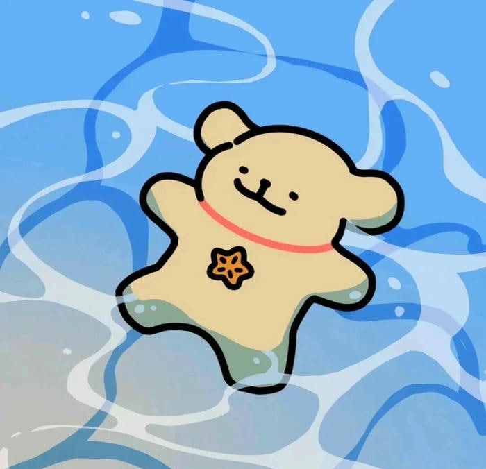 hình avatar màu xanh dương cute hd