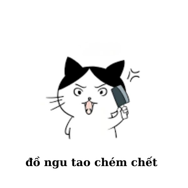 hình meme mèo cầm dao hài hước