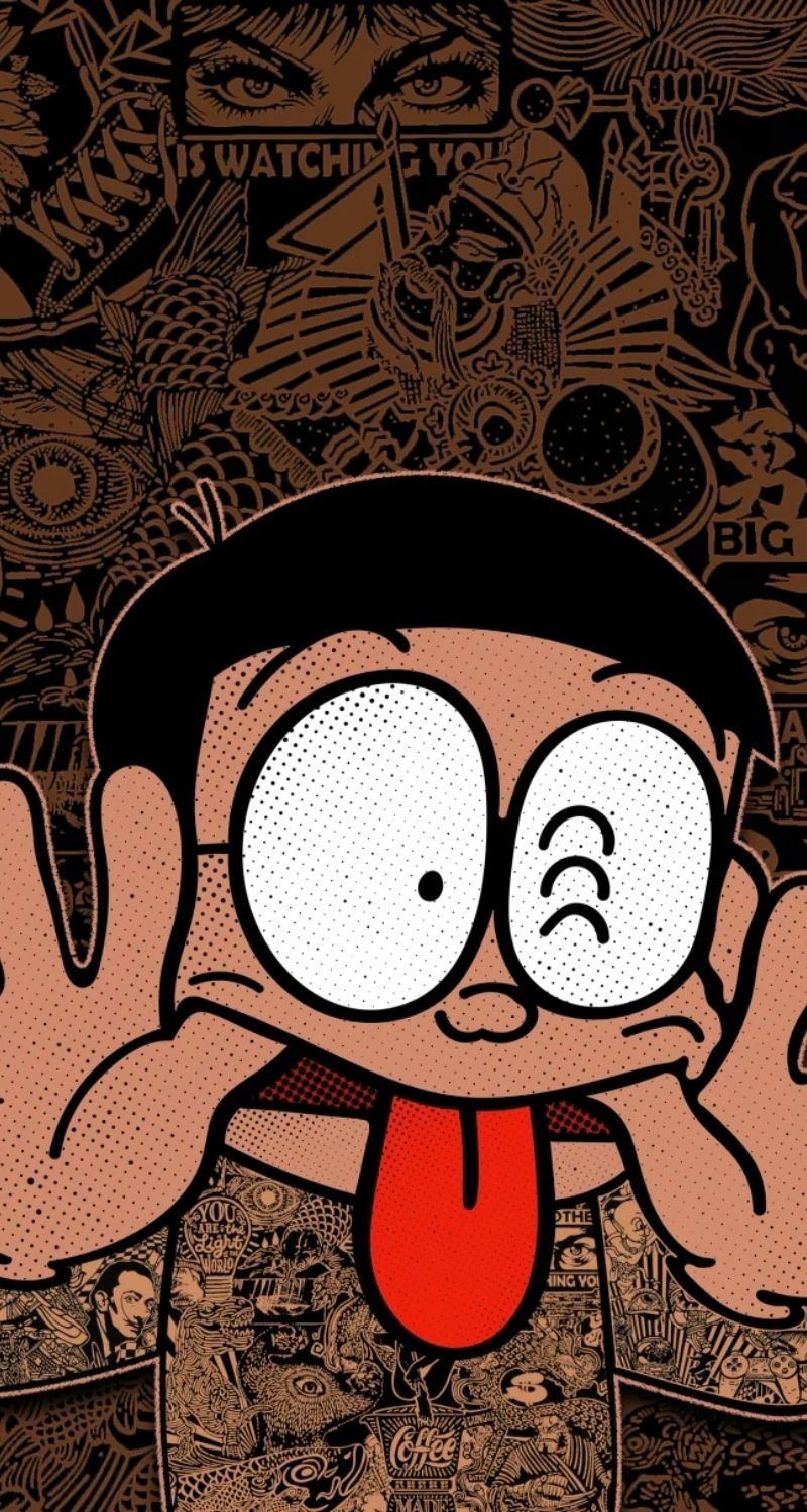 hình nền nobita ngầu