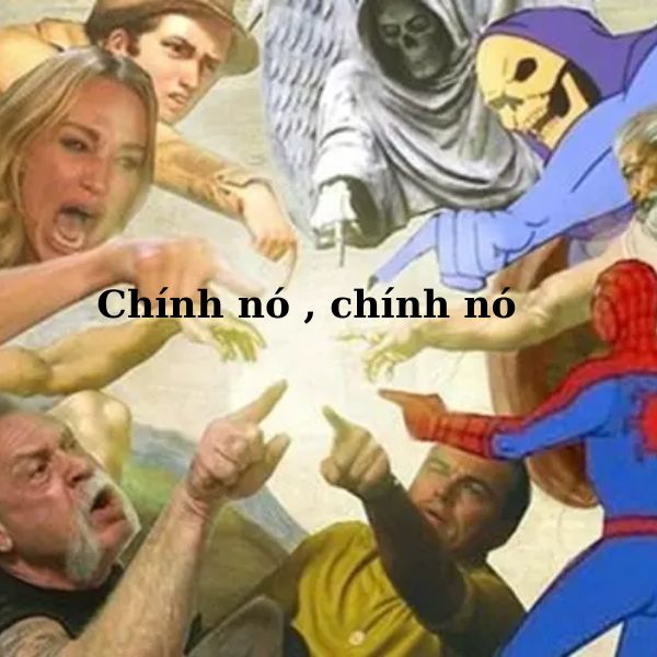 meme chỉ tay chính nó