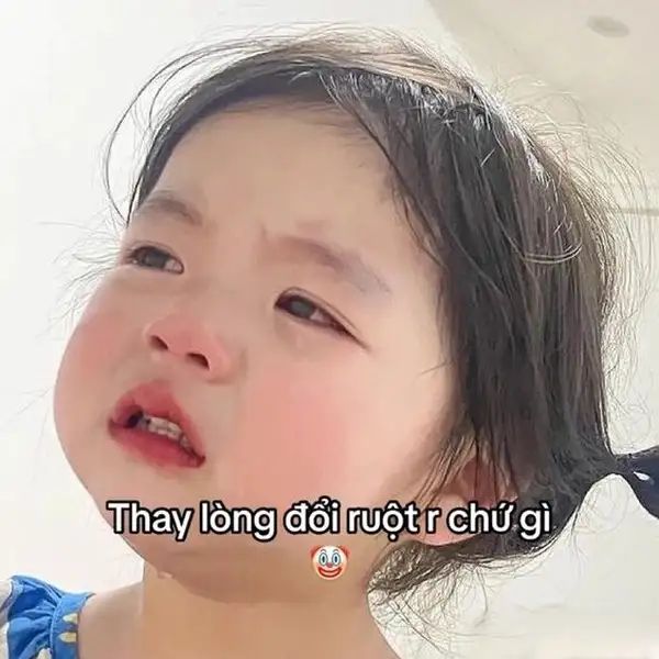 meme dỗi khóc nhè