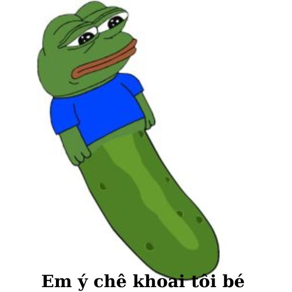 meme ếch xanh khoai bé