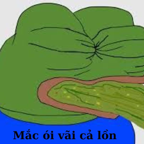 meme ếch xanh nôn