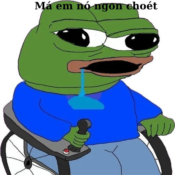 meme ếch xanh ngồi xe năn