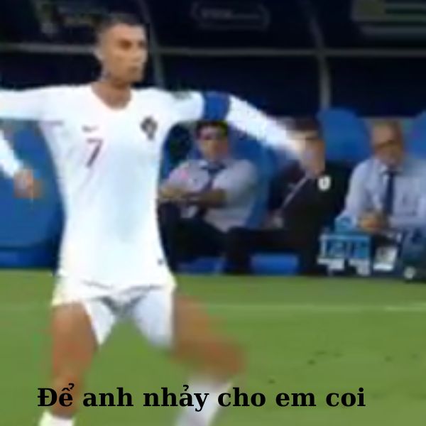 ronaldo meme nhảy nhót